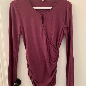 Kismet Ruched Keyhole Top